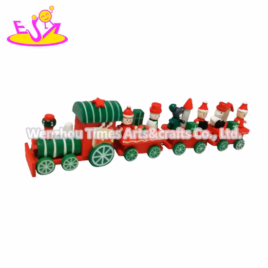 새로운 도착 미니 나무 크리스마스 기차 장식 W04A504 세트